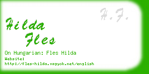 hilda fles business card